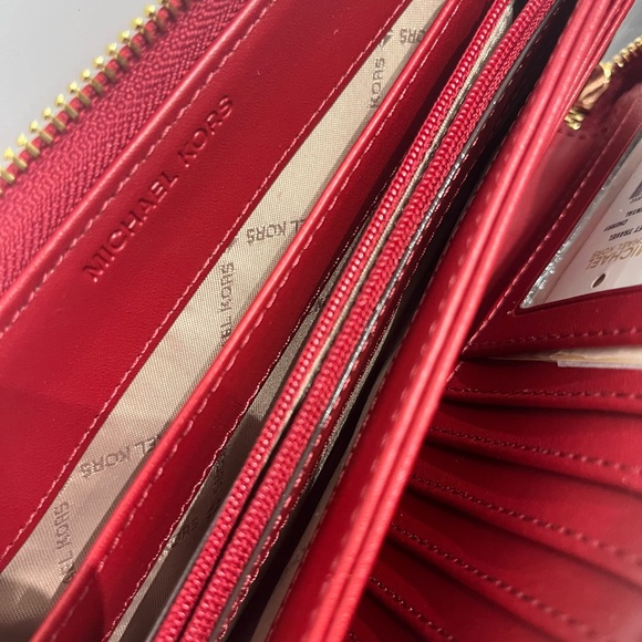 Michael Kors Metallic Cherry Continental Wallet - Picture 7 of 7